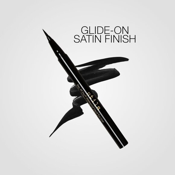 Waterproof Liquid Eye Liner, Stay All Day Makeup with Fine Brush Tip Lasting Sat - Picture 4 of 6